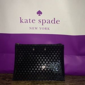 NWT Kate Spade Outlet Mini Cosmetic Pouch Black